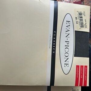 NWT 2 EVAN-PICONE sheerest sheer control top sandal foot and reinforced toe hose